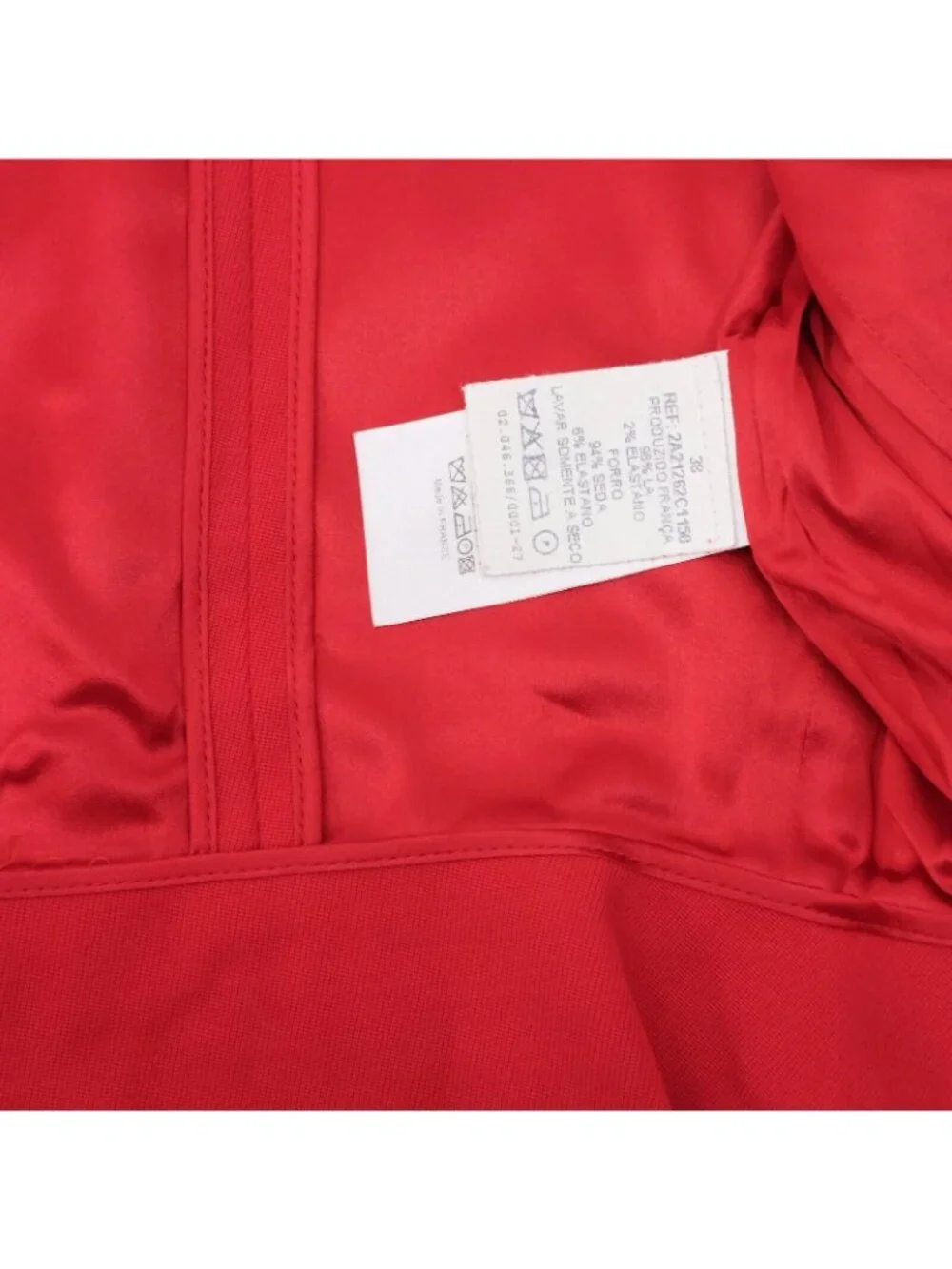 Christian Dior Paris 38 US 6 Bar Jacket red belted